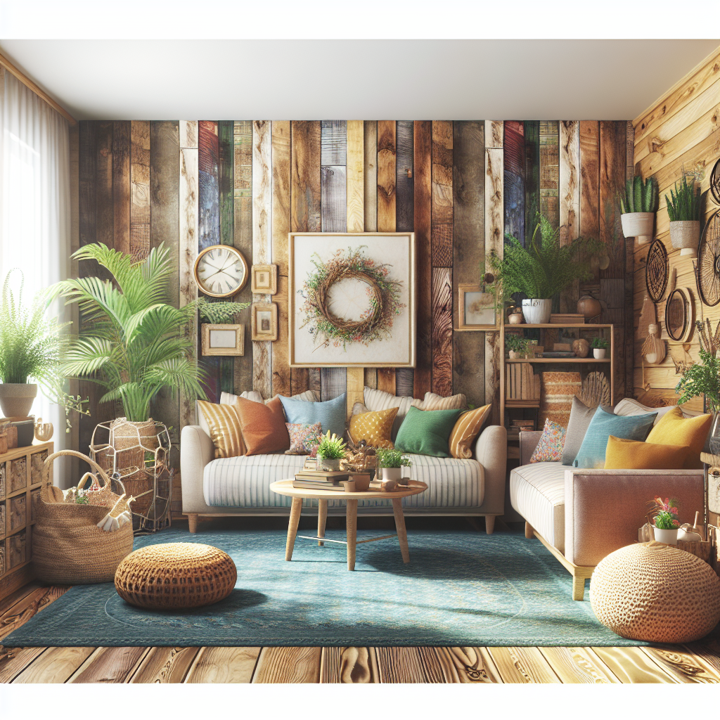 Rustic Nature in a High-Traffic Living Room