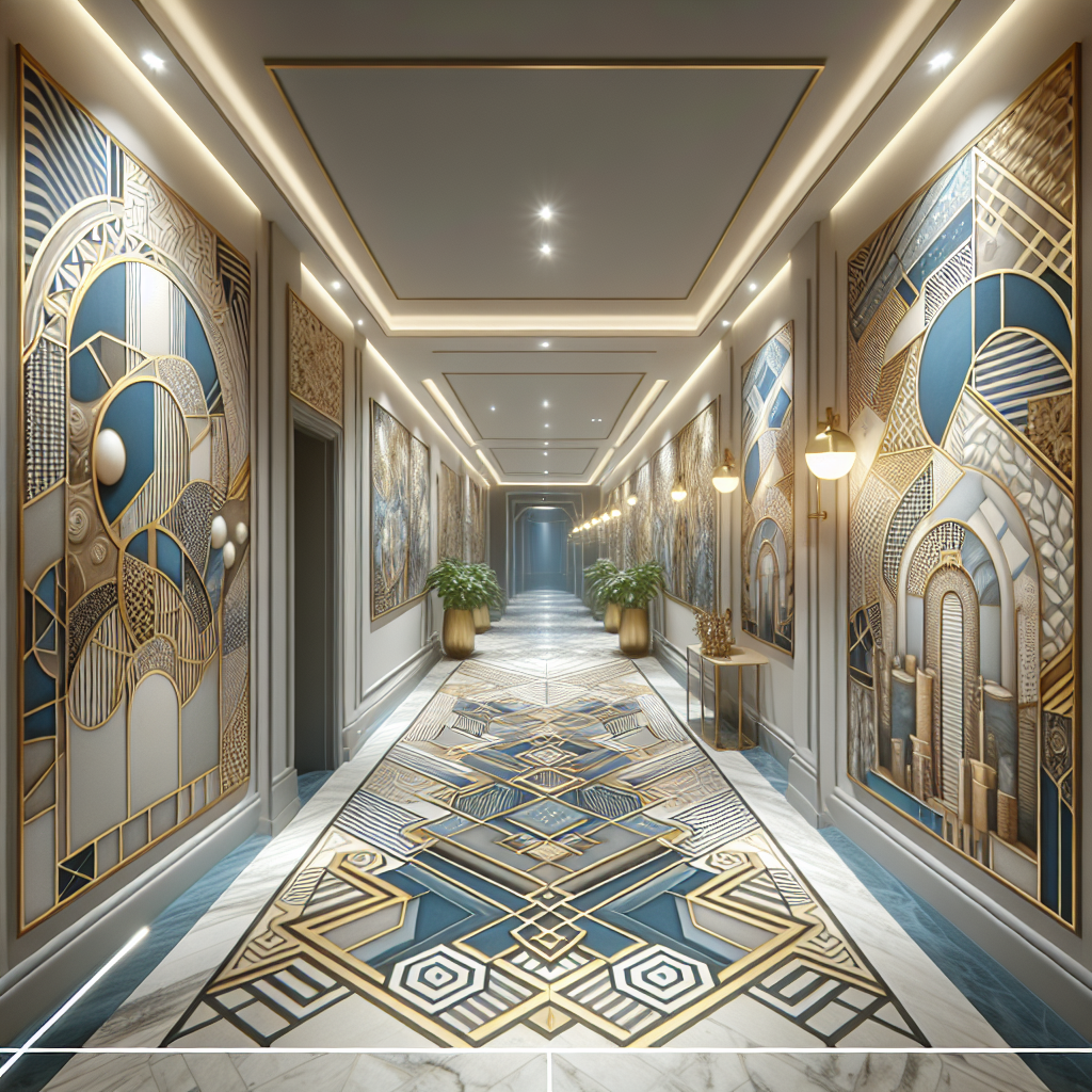 Artistic Hallway Journey