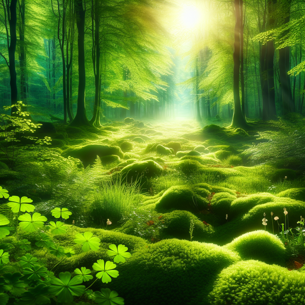 Sunlit Forest Serenity