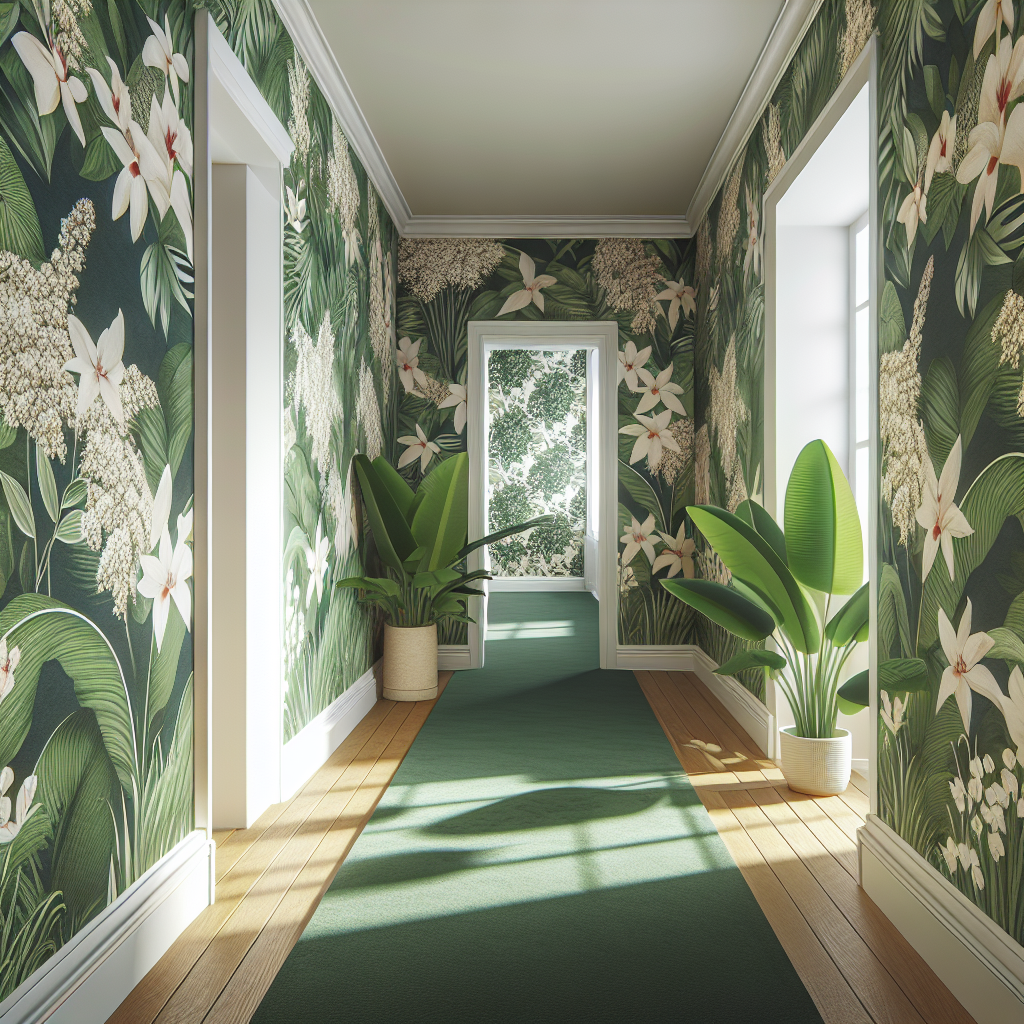 Botanical Bliss in a Hallway