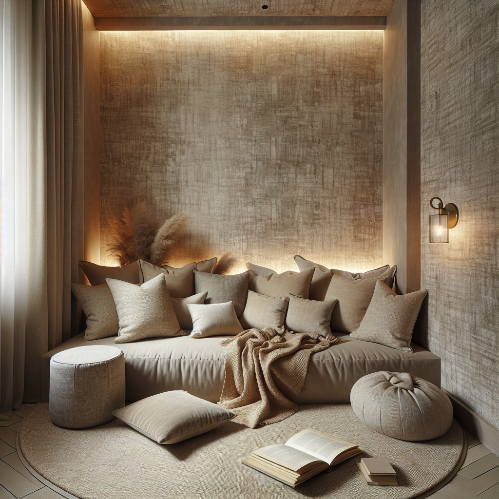 Cozy Retreat: Linen Textured Reading Nook